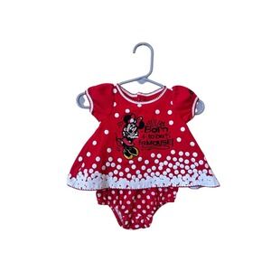 Disney Parks Minnie Mouse Polka‎ Dot Dress Baby 3m Walt Disney World